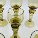 Lot de 8 verres à vin Roemer verts