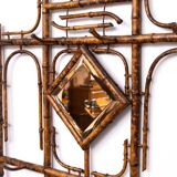 Dutch Colonial Wall Coatrack real Bamboo 1930s