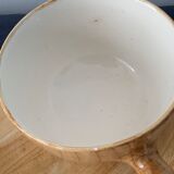 4 coffee cups and 4 sub cups zoomorphic ceramic animals Grandjean Jourdan Vallauris 1950