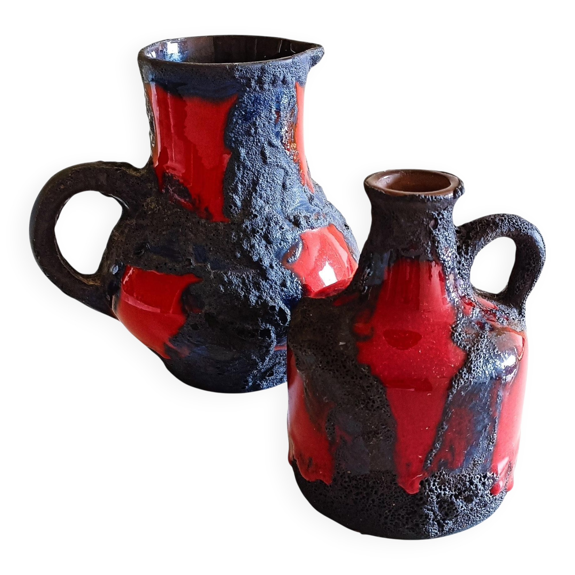 Jugs en céramique moderne du milieu du siècle par Marei Keramiks, années 1960, Allemagne