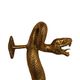 Pair of French Handcrafted Brass Snake Door Pull Handles, 1960s