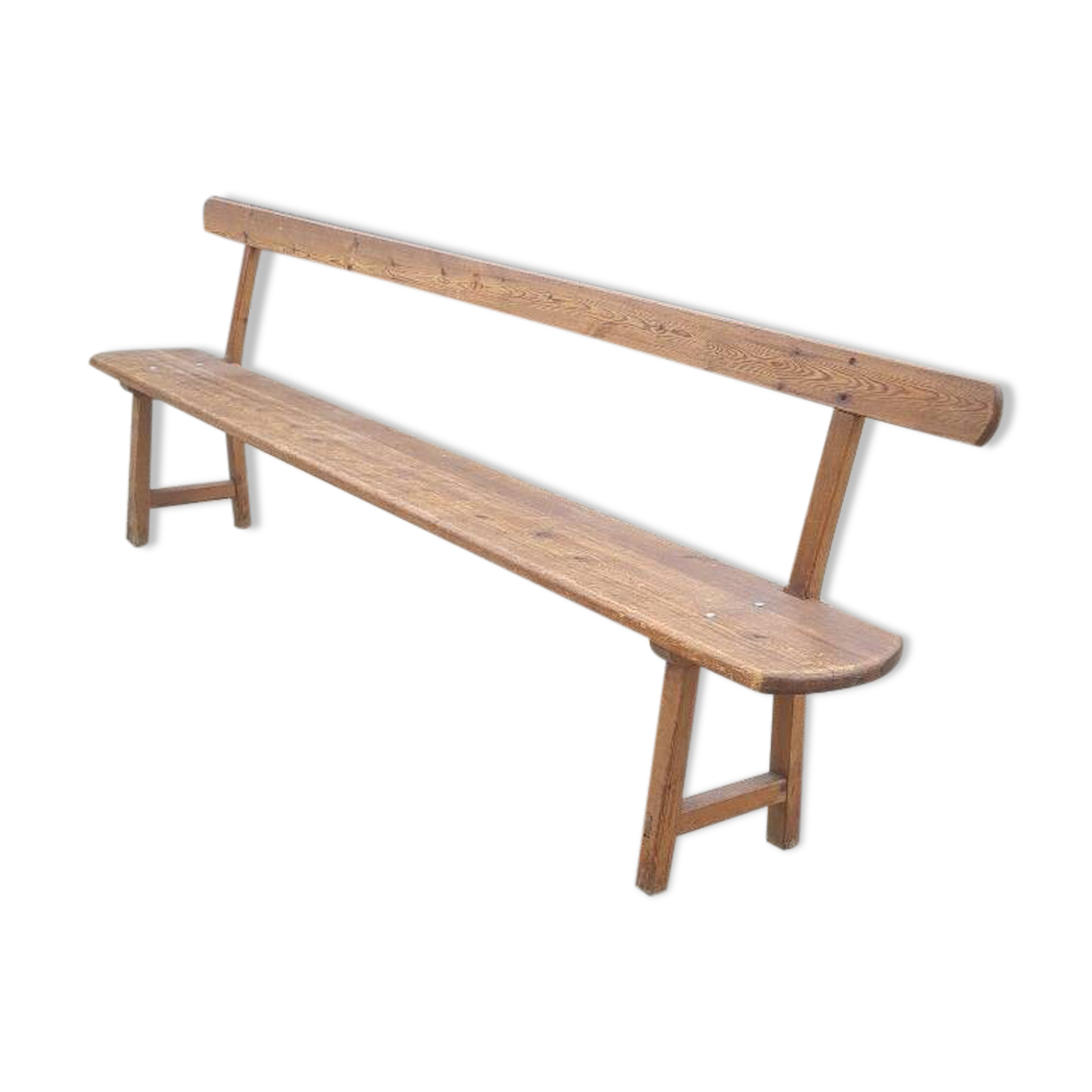 Solid wood church pew 1960