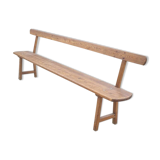 Banc d'église en bois massif 1960