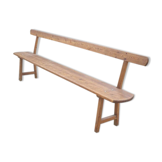 Solid wood church bench 1960