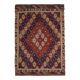 1970s Vintage Turkish Oushak Handmade Wool Cotton Red Kilim Rug 195x263