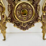 Bronze Coat Rack and Wall Shelf, Vintage, Louis XV Style