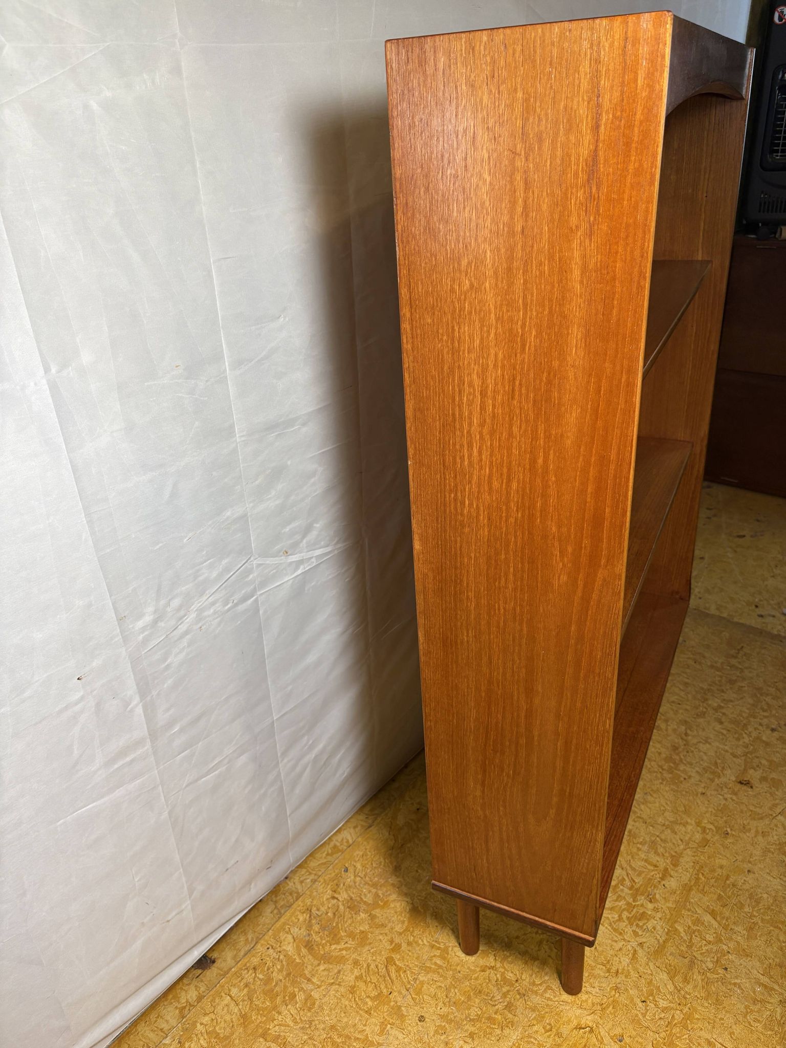 Vintage Mid-Century Teak Bookcase|1960s–1970s|Retro Scandinavian Style|Spac