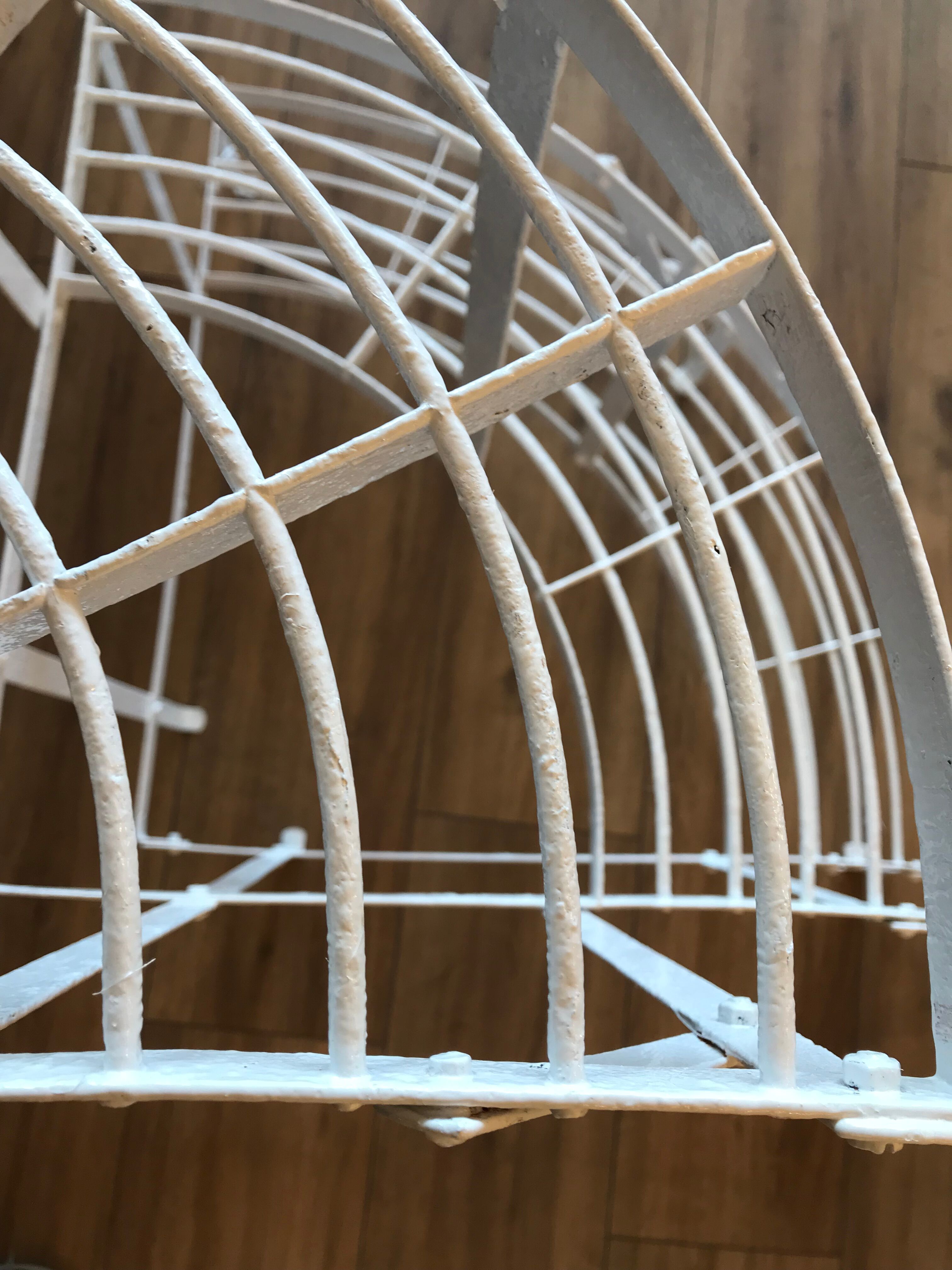 Wearing old wrought iron plants