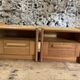Pair of 90's pine bedside / vintage wooden furniture