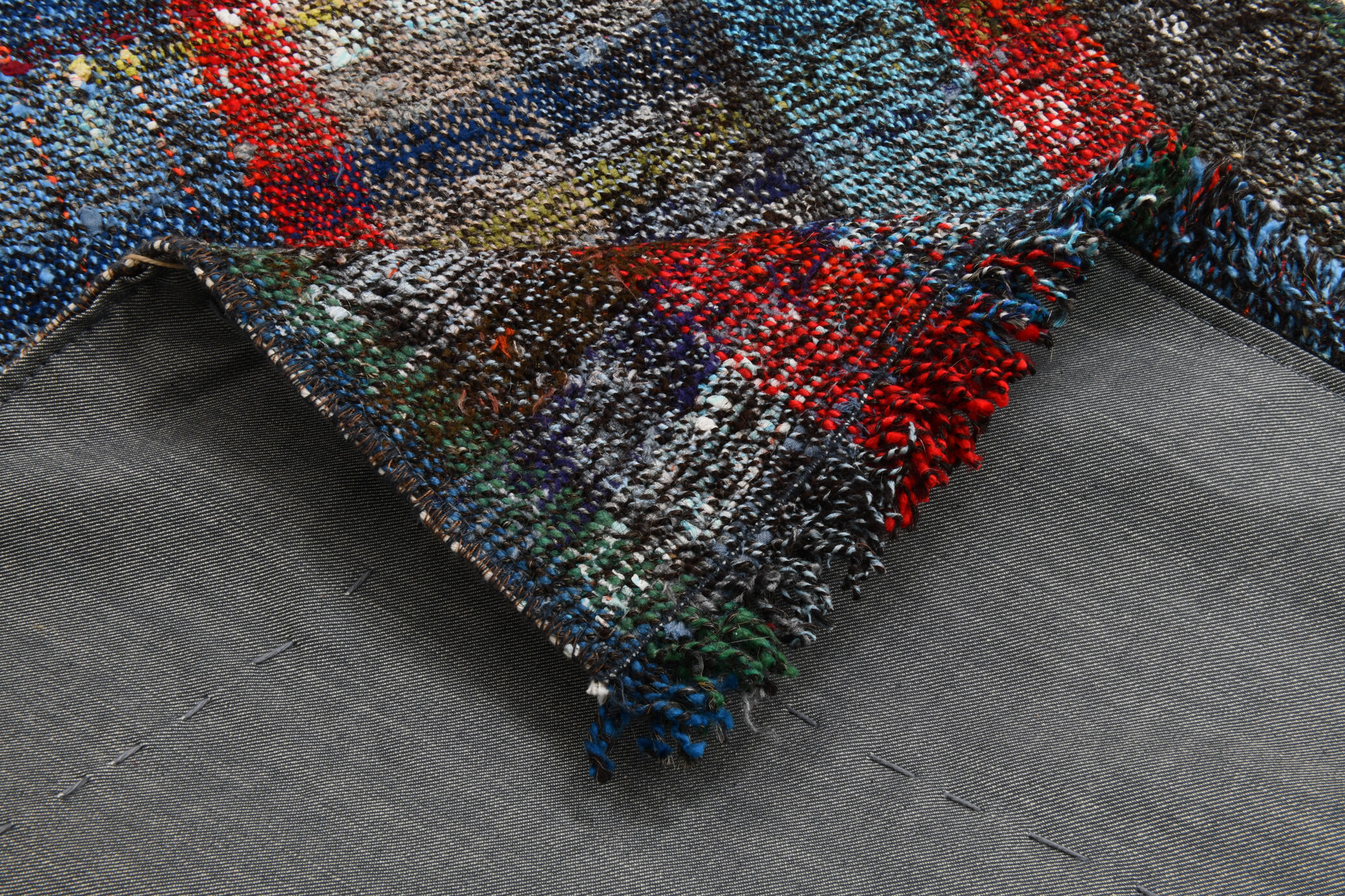 Flatweave Turkish runner rug 248x70cm