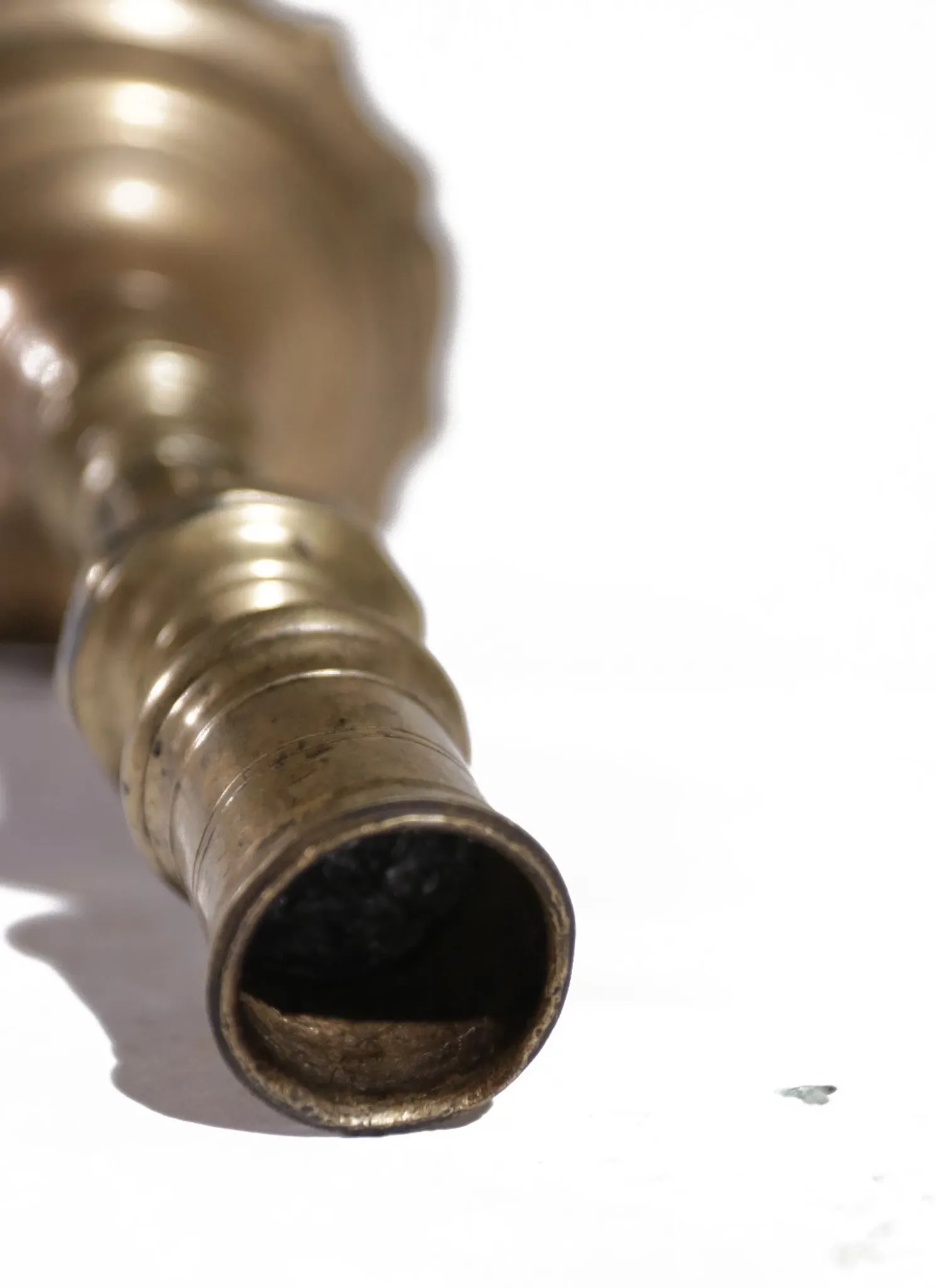 French 18th-century brass candlestick – Louis XV