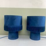 Lampes blue velvet