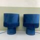 Blue velvet lamps