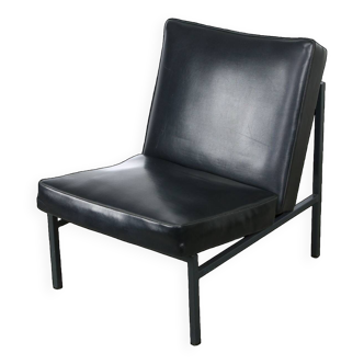 Fauteuil lounge vintage noir de Stol Kamnik, 1960s