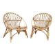 Paire de fauteuils en rotin vintage