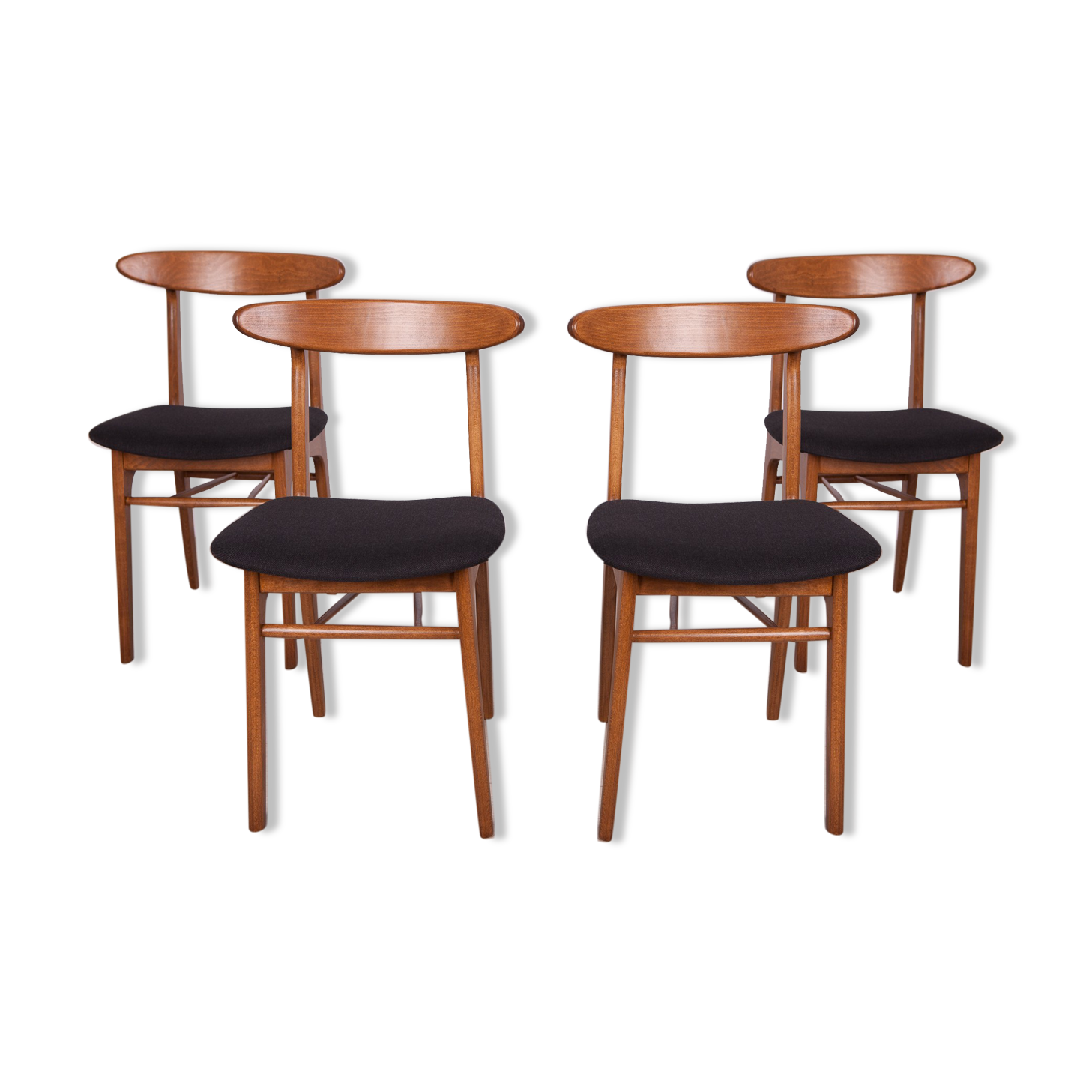 Model 200-190 Dining Chairs by Rajmund Teofil Hałas, 1960s, Set of 4