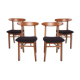Model 200-190 Dining Chairs by Rajmund Teofil Hałas, 1960s, Set of 4
