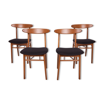 4 chaises Modèles 200-190 par Rajmund Teofil Hałas, années 1960