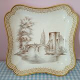 very nice bannette in soft paste (Paris 18th) décor in grisaille