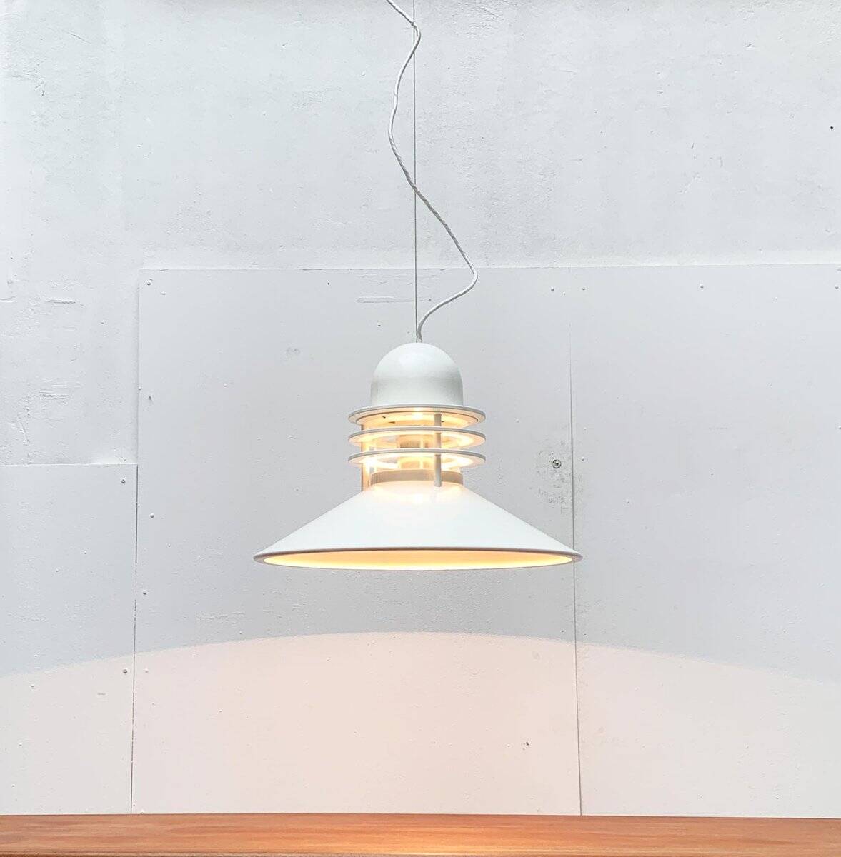 Maxi Nyhavn suspension Danish mid-century by Alfred Homann and Ole v. Kjær for Louis Poulsen