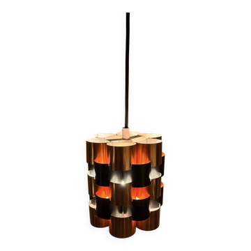 Vintage Werner Schou Coronell Elektro Brass Pendant Lamp