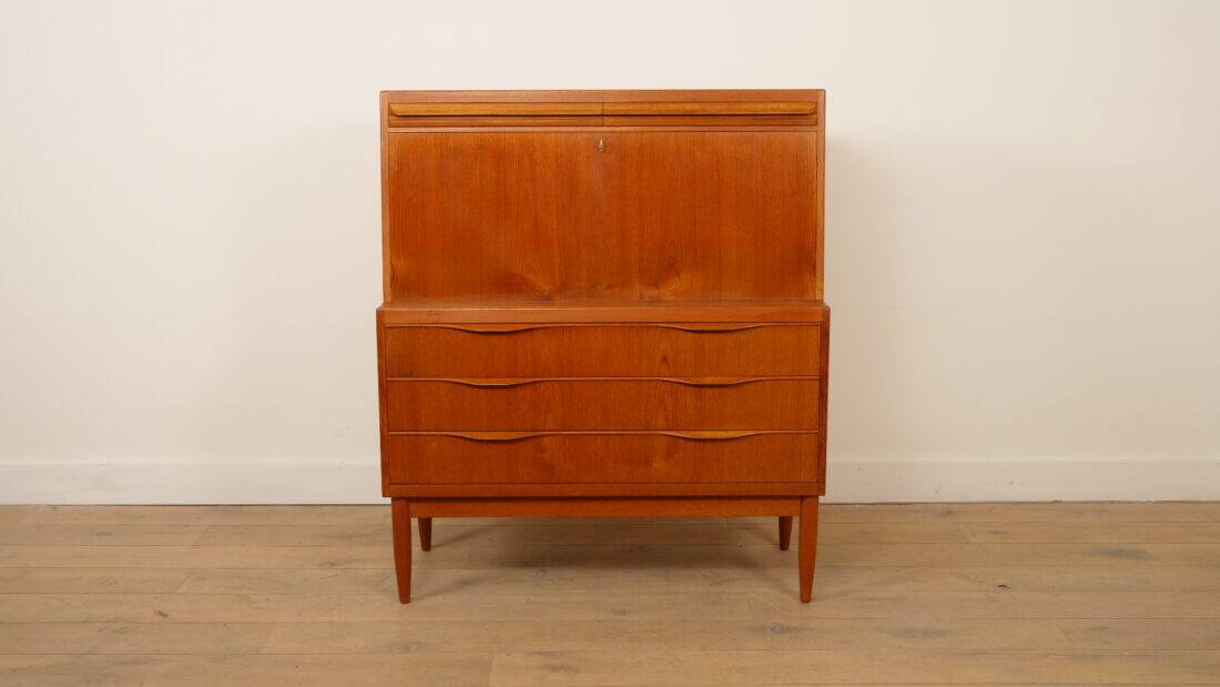 Vintage writing desk | Erling Torvits | Teak | 104 cm