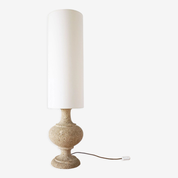 Lampe vintage en pierre reconstituée 1970