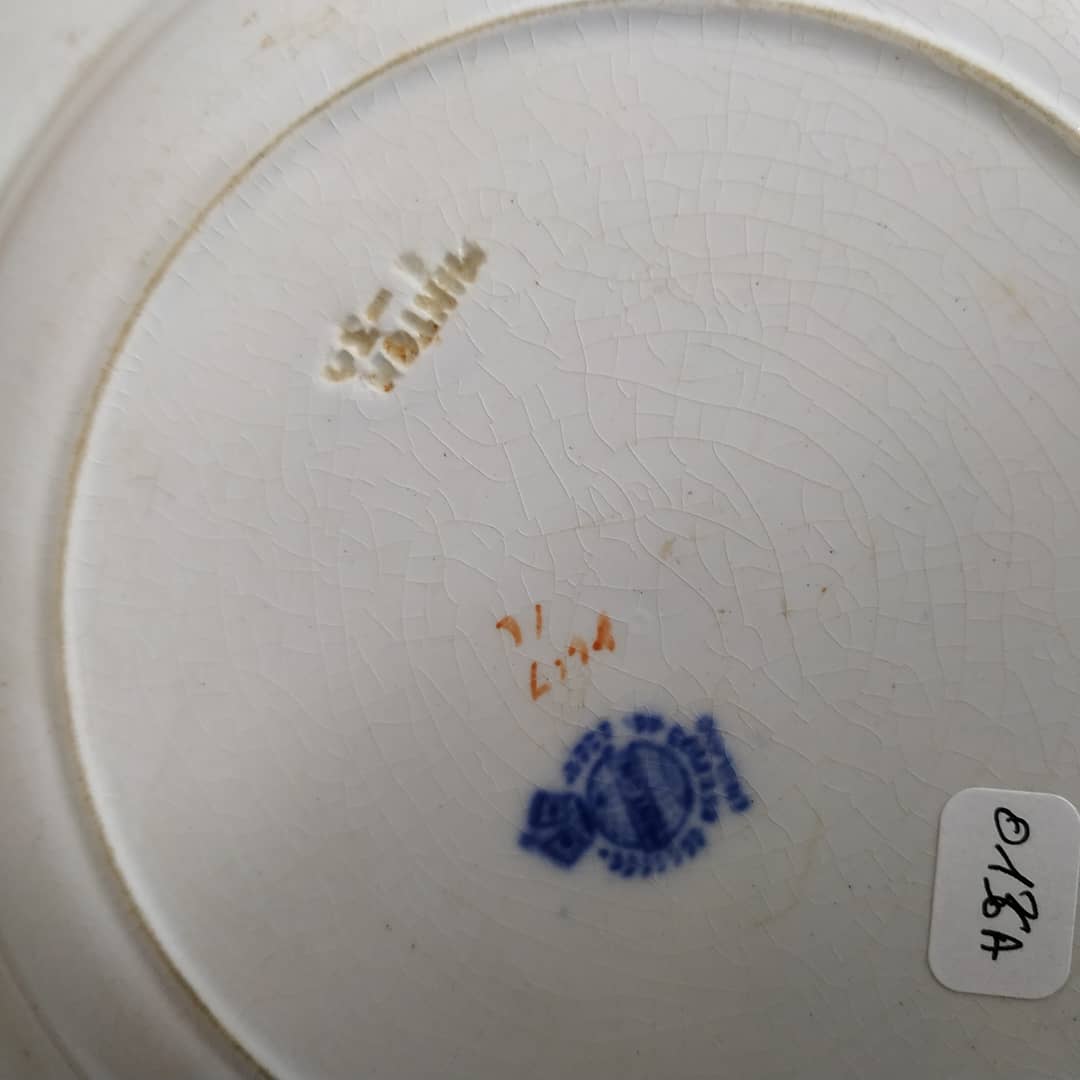 Lot of two old plates Minton 19th