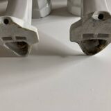 Pair of porcelain wall lights 1950 bathroom