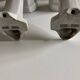 Pair of porcelain wall lights 1950 bathroom