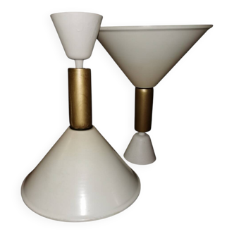 2 vintage Scandinavian pendant lights