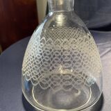 2 ENGRAVED GLASS LIQUOR CARAFES FROM THE 1930s-1940s