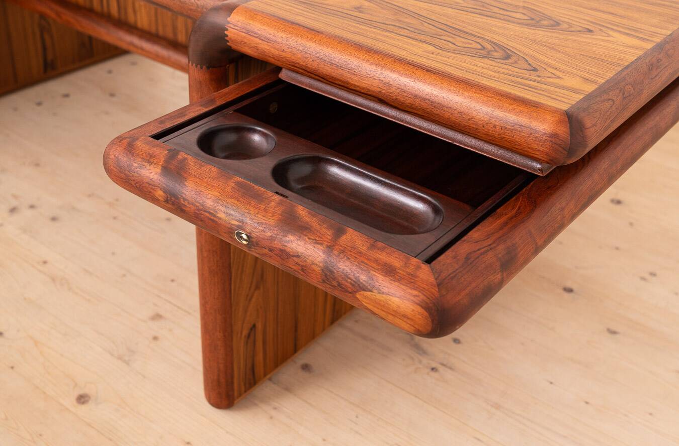 Supreme Executive Desk by Dyrlund, Danish Modern, attr. to Jensen & Valeur