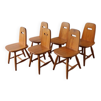 Série de 6 chaises modèle "Pirtti" par Eero Aarnio, 1960