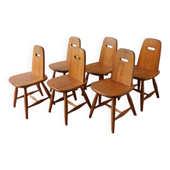 Series of 6 chairs model "Pirtti" by Eero Aarnio, 1960