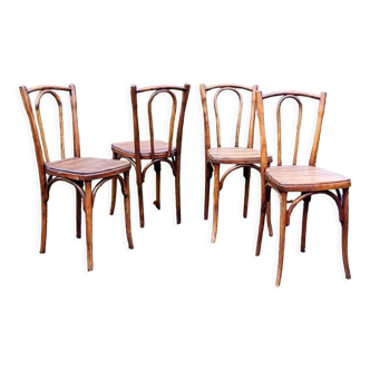 4 bistro chairs 20/30s sitting slatted