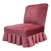 Pink velvet cocktail chair
