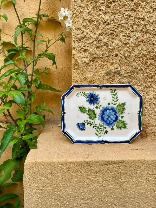 Small hand-decorated dish