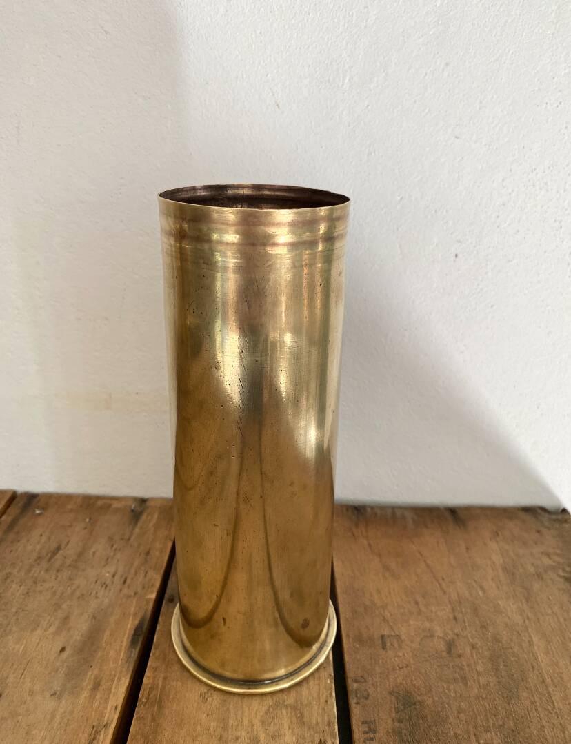 Brass tube vase