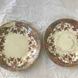 Set of six plates in opaque earthenware Sarreguemines 1875 1900