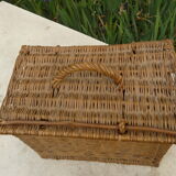 old vintage wicker basket for rabbit poultry