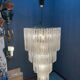 Extra Large Murano Glass Rod Chandelier, Italy, 1970s