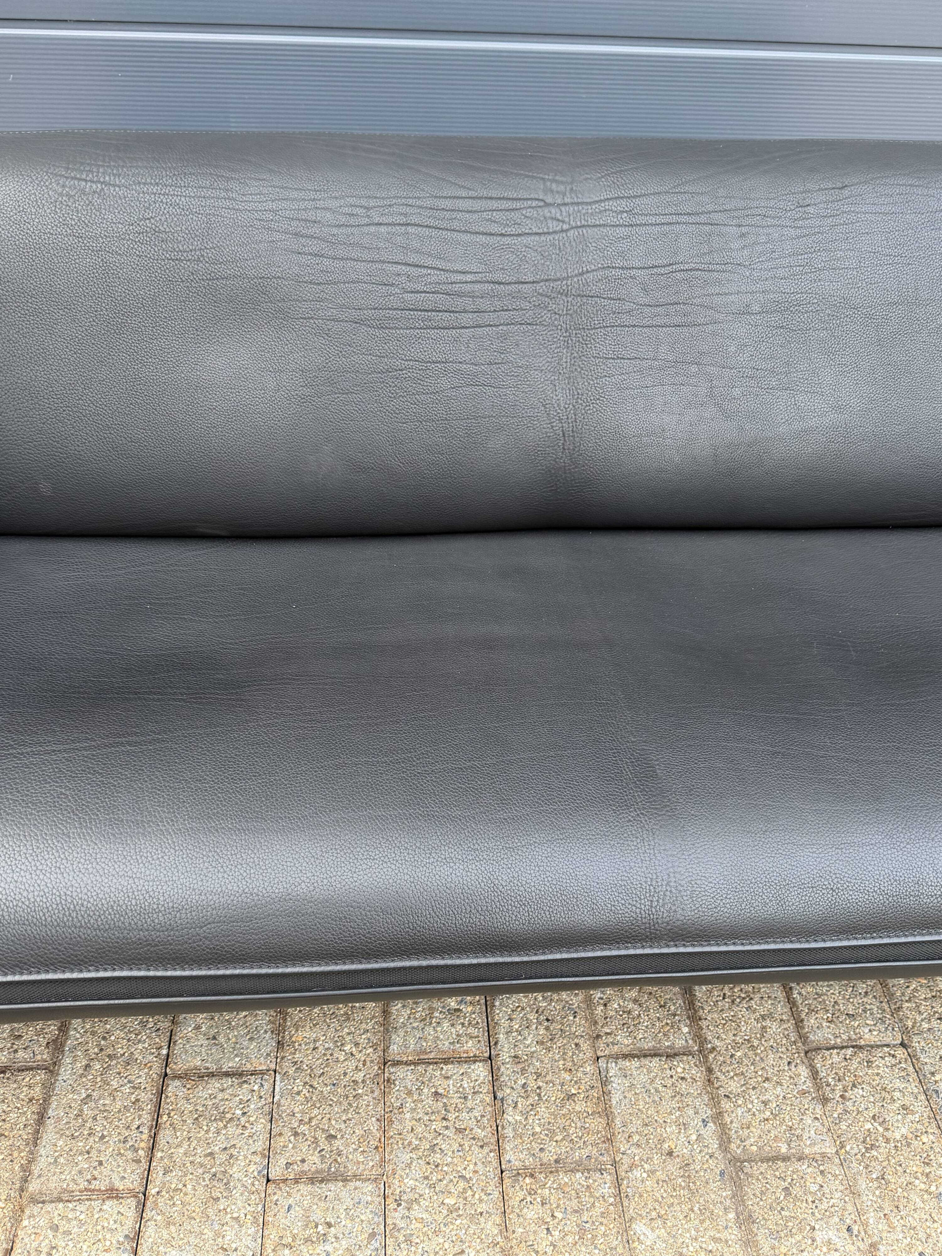 De sede ds-125 3zit zwart buffel leder neck 5mm als nieuw!