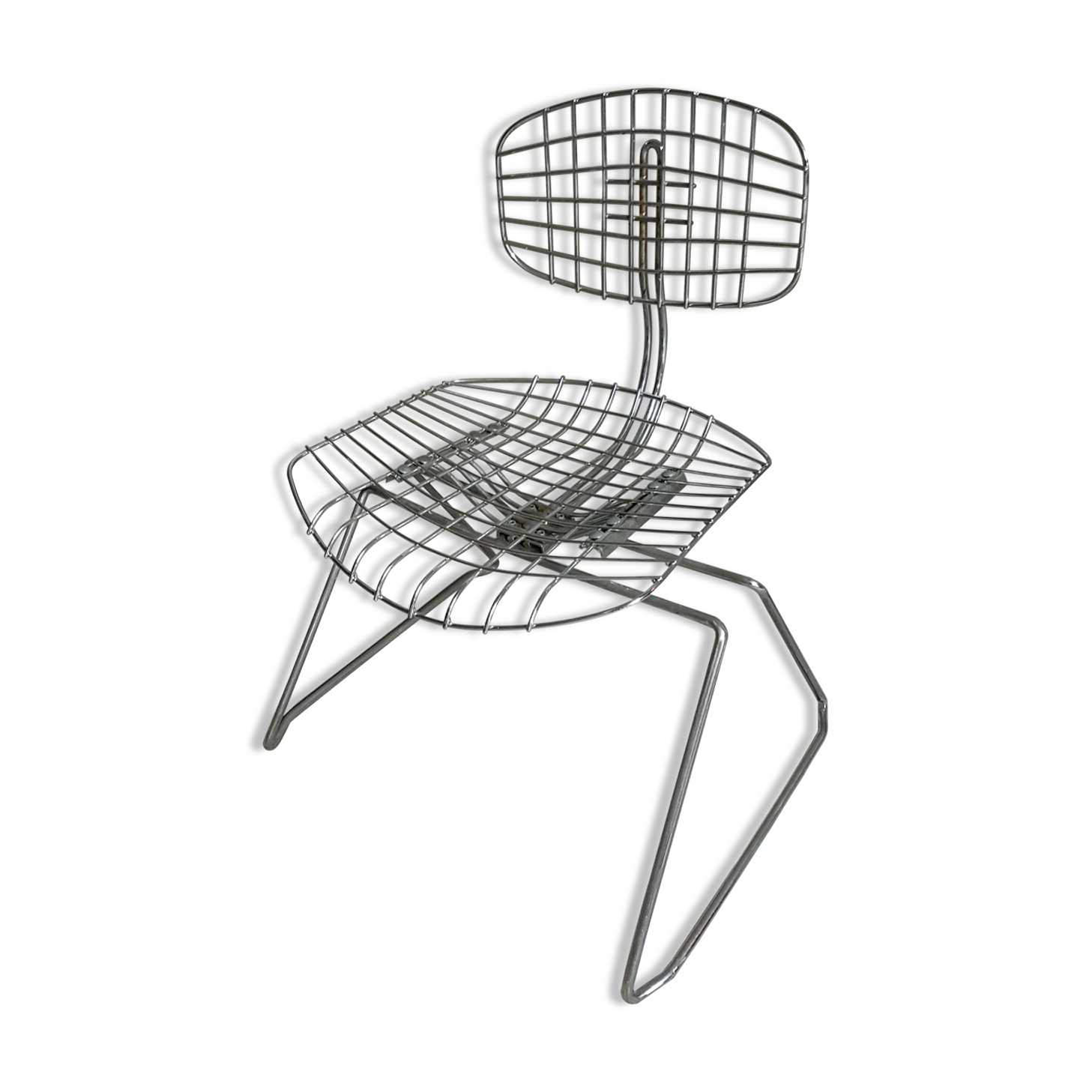 Chair "Beaubourg" of the 1970s by designer Michel Cadestin