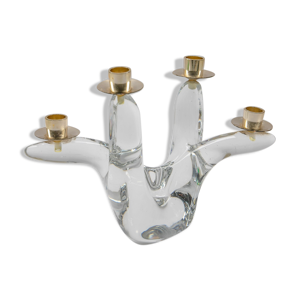 Bougeoir en cristal par Schneider