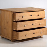 Antique solid pine chest of drawers – European rustic chest of drawers – circa 1900 #106
