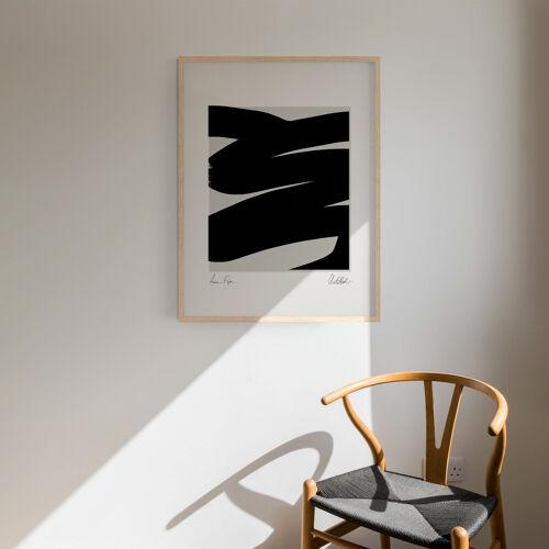 Framed abstract giclee art print 50x70cm