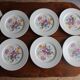 6 flowery plates KG Lunéville