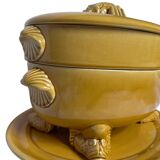 Fish kettle with lobster decoration in Proceram earthenware, 1970s