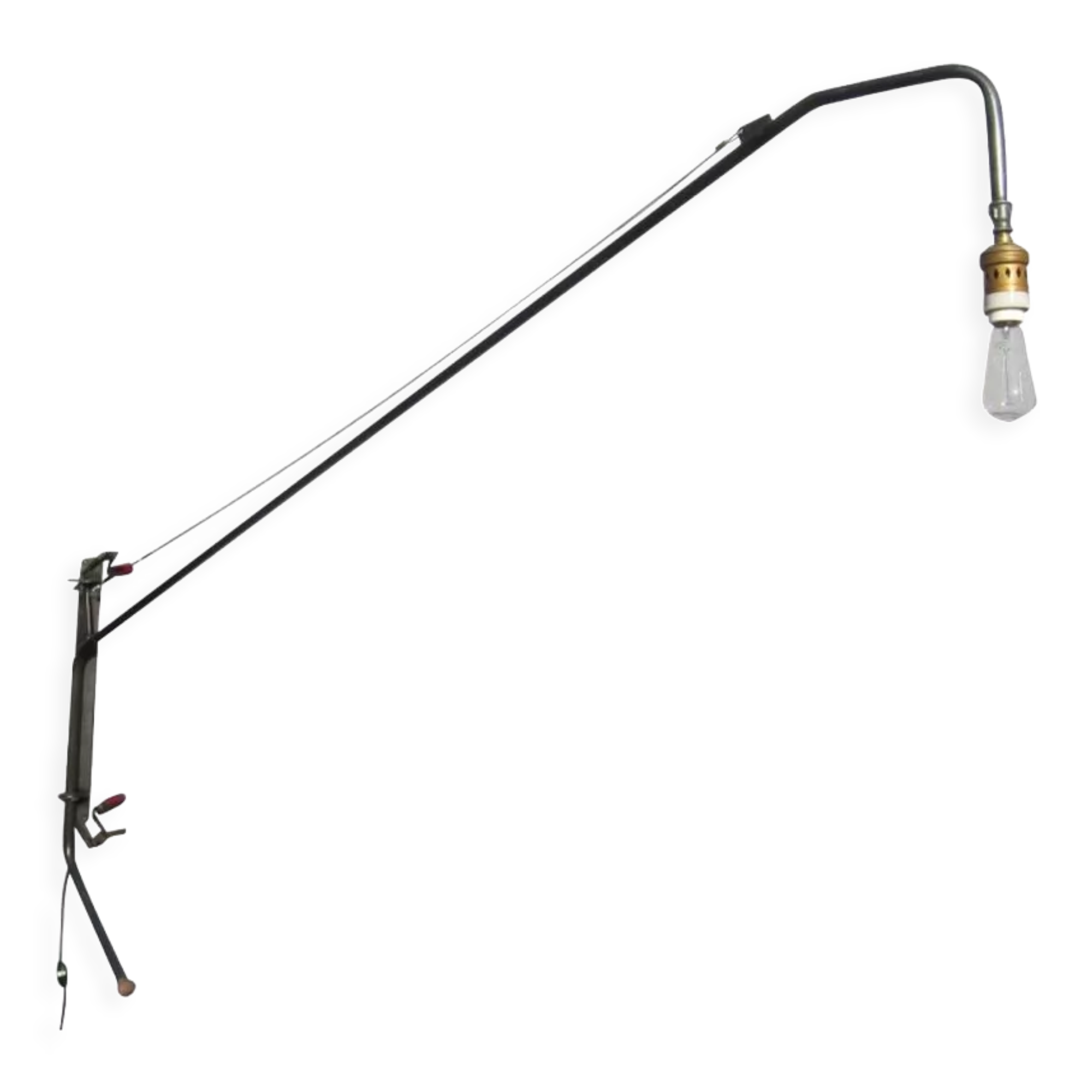 JIB200 curved stem lamp with handle
